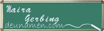 Maira Gerbing Visitenkarte